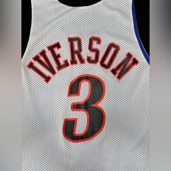 ALLEN IVERSON AUTHENTIC M&N HWC 2004 NBA ALL STAR GAME PRACTICE JERSEY AI 76ERS - Picture 3 of 9